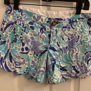 Lilly Pulitzer scalloped shorts